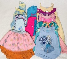 Girls Clothing Lot Size 5  6 Disney Frozen Nike Puma Dresses Tops Pants