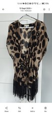 Beach Cover Up Size 12 Leopard Print Design