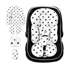Infant Car Seat Insert, 2 in 1 Cushion for Newborn, Seat Pad with Strap Covers