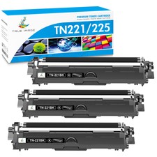 3 Pack TN221BK Toner Compatible With Brother MFC-9130CW 9330CDW 9340CDW TN-221