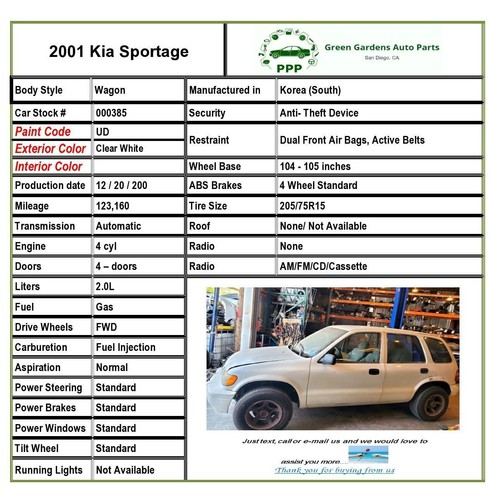 1996 - 2002 KIA SPORTAGE 2.0L Wagon Air Conditioner Condenser FWD 4-Cylinder T - Picture 12 of 15