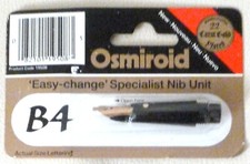 OSMIROID NEW 22K 'EASY CHANGE' SPECIALIST Calligraphy NIB UNIT- B4