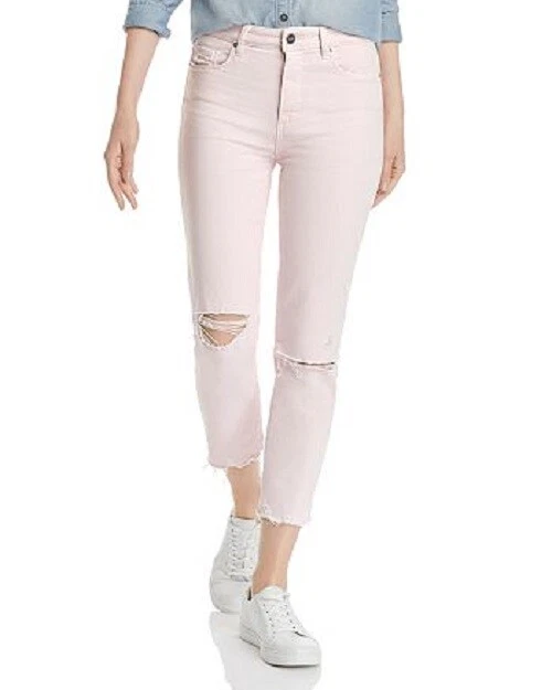 Vintage hoxton high waist slim raw hem jeans sale