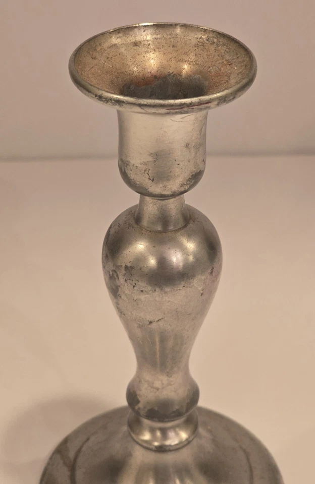 Candelabro cónico vintage ROYAL HOLLAND PELTRE Polonia Foto 2 de 4