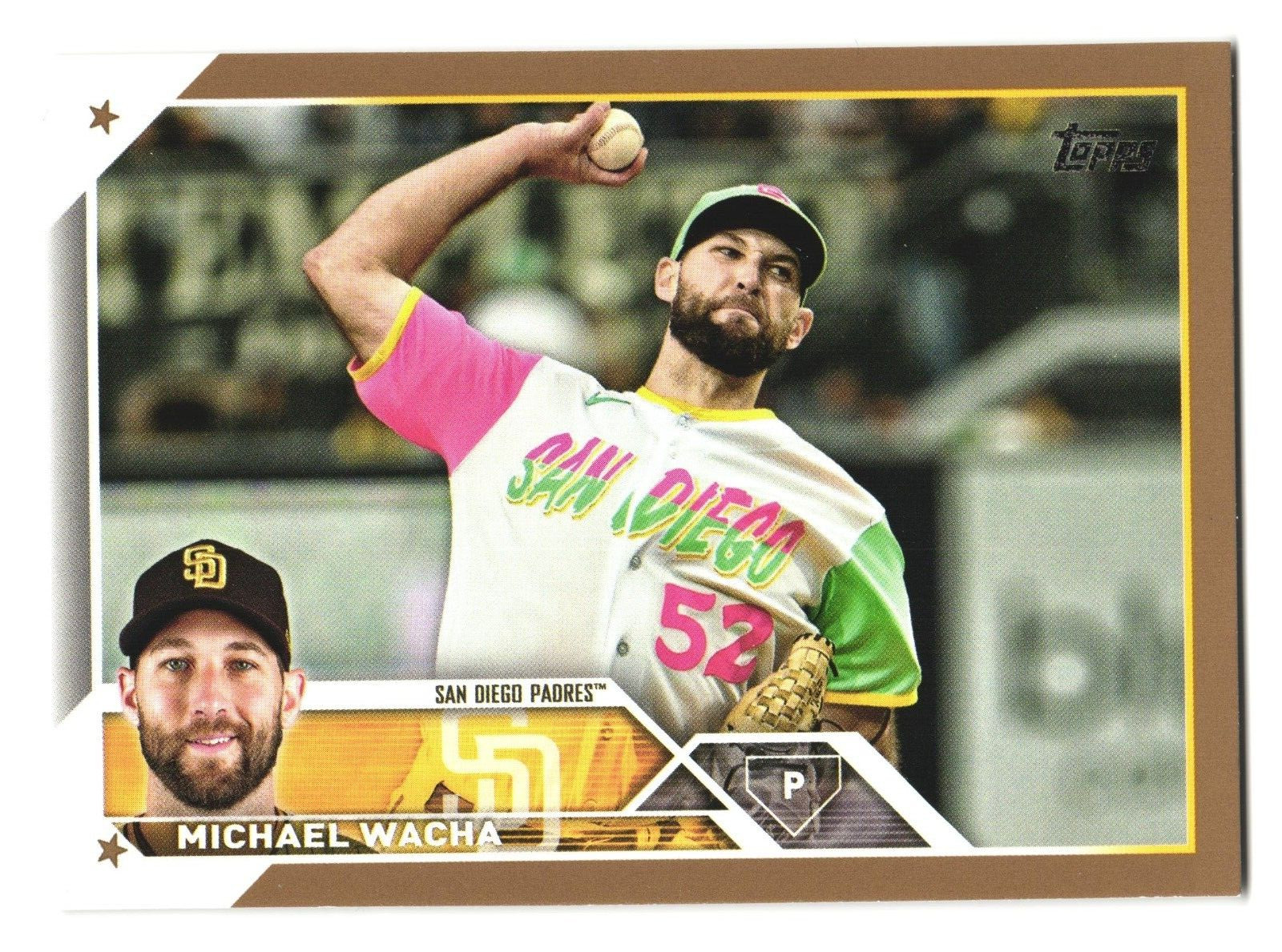 2023 Topps Update #US96 Michael Wacha GOLD /2023 San Diego Padres