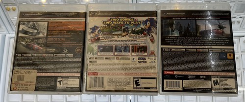PS3 - Sonic Generations, Grand Theft Auto V, Need For Speed The Run( Not Tested) - Picture 2 of 5
