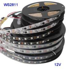 DC12V 1m/5m 30/60leds/m 5050 SMD RGB WS2811 Smart Pixel Led Strip Addressable