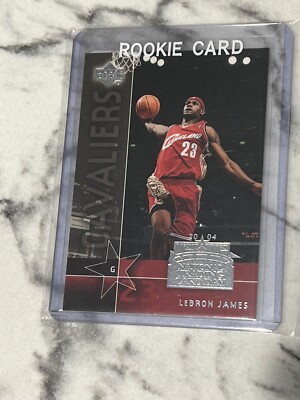 2003-04 Upper Deck LEBRON JAMES UD-7 National Rookie Card Silver