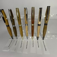 Handcrafted Wood Twist Pen Black Ink Lathe Tu...
