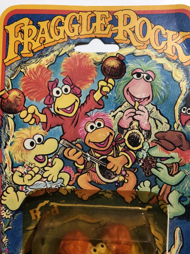 Figura Hasbro Fraggle Rock Stars 1985 manos rojas en el aire PVC de colección rara Foto 3 de 4
