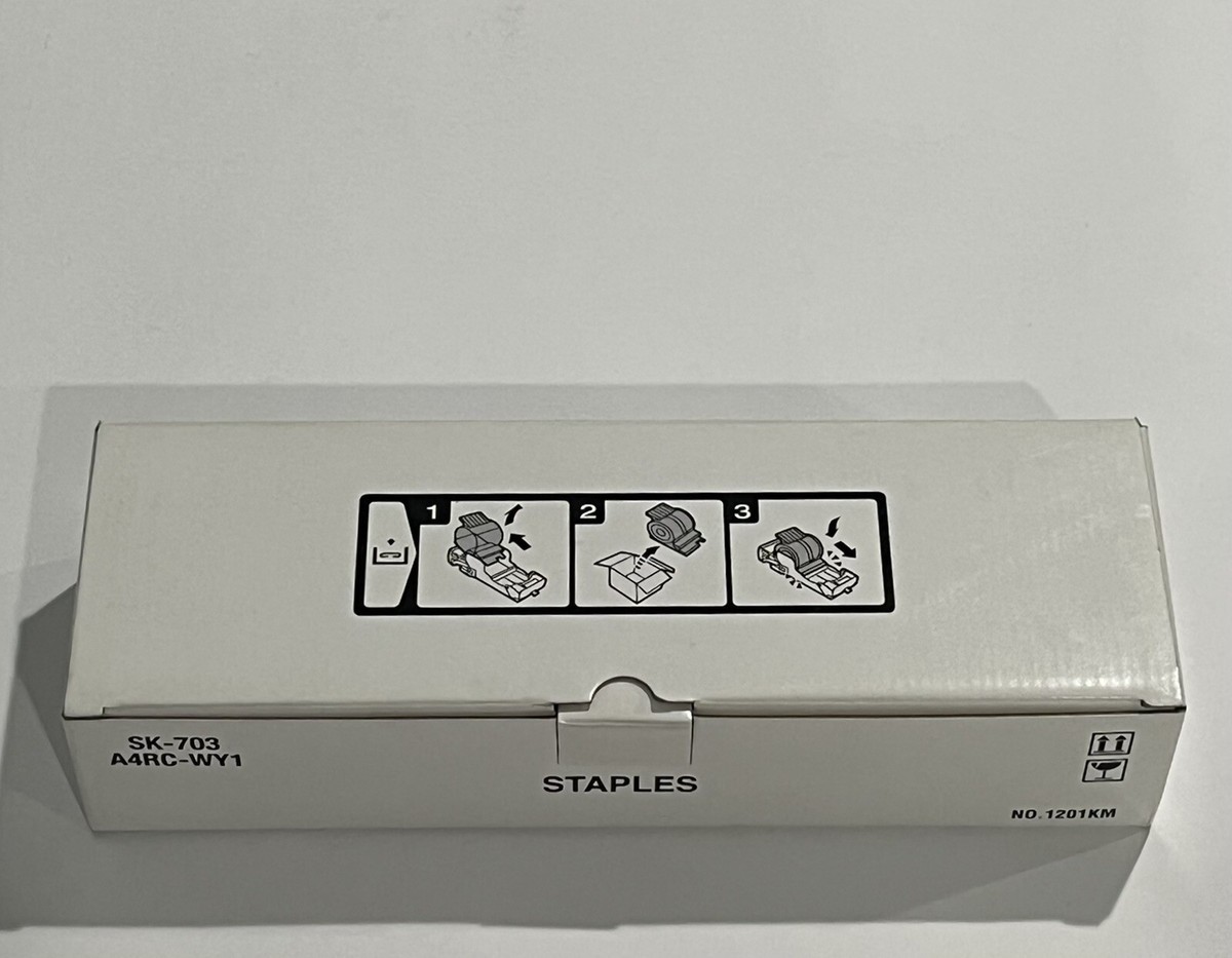 Konica Minolta A4RCWY1 Staple Cartridge, Box of 5 - 5,000