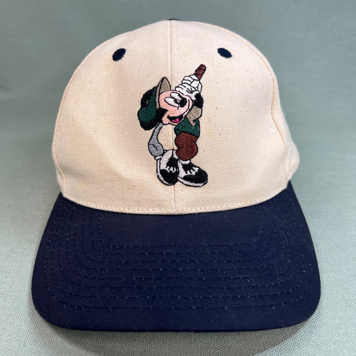 Mickey Mouse Golf Hat/Cap Embroidered Walt Disney Strapback