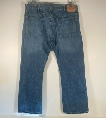 Levi's 517 Boot Cut Classic Denim Blue Jeans Men Size W 38 x L 29 - Picture 5 of 10