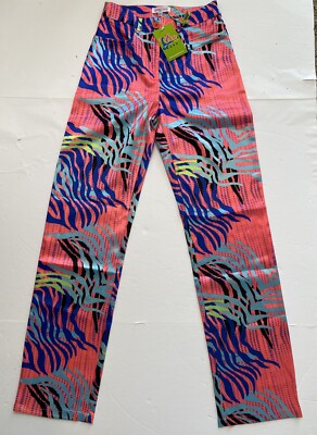Elsie & Fred elevate high waist satin trousers women's sz XS