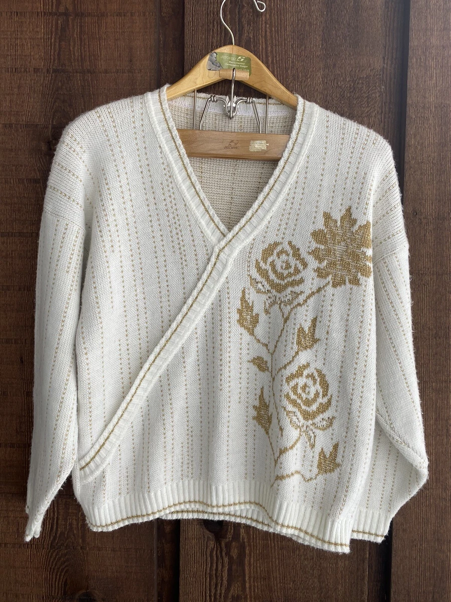 White wrap sweater 2025