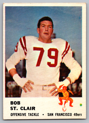 1961 FLEER #63 BOB ST. CLAIR 49ers