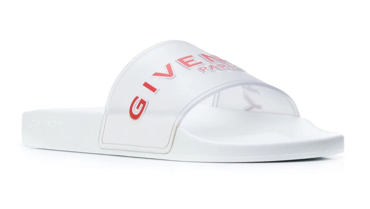 Givenchy slides top red and white