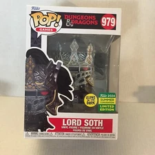 NEW 2024 SDCC Shared Dungeons & Dragons Lord Soth Glow In the DArk Funko Pop
