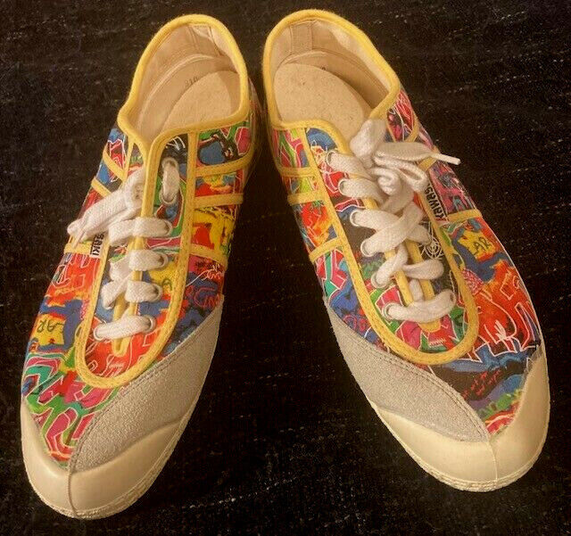 KAWASAKI Canvas Sneakers Cartoon Graffiti Comics Print size KAWASAKI Canvas Sneakers Cartoon Graffiti Comics Print size