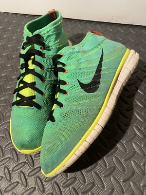 Nike Free Run sz 12 Flyknit Chukka Mens Green Shoes 640652-300 | eBay