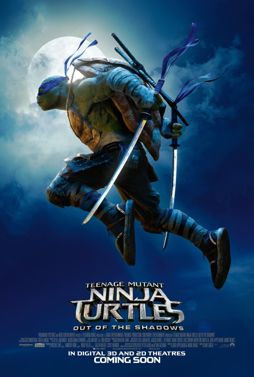 Teenage Mutant Ninja Turtles movie poster - 11 x 17 - Out Of The Shadows  (c) | eBay