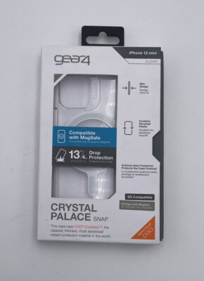 ZAGG Gear4 Crystal Palace Snap Case for iPhone 12 Mini 5.4'',  MagSafe Compatible
