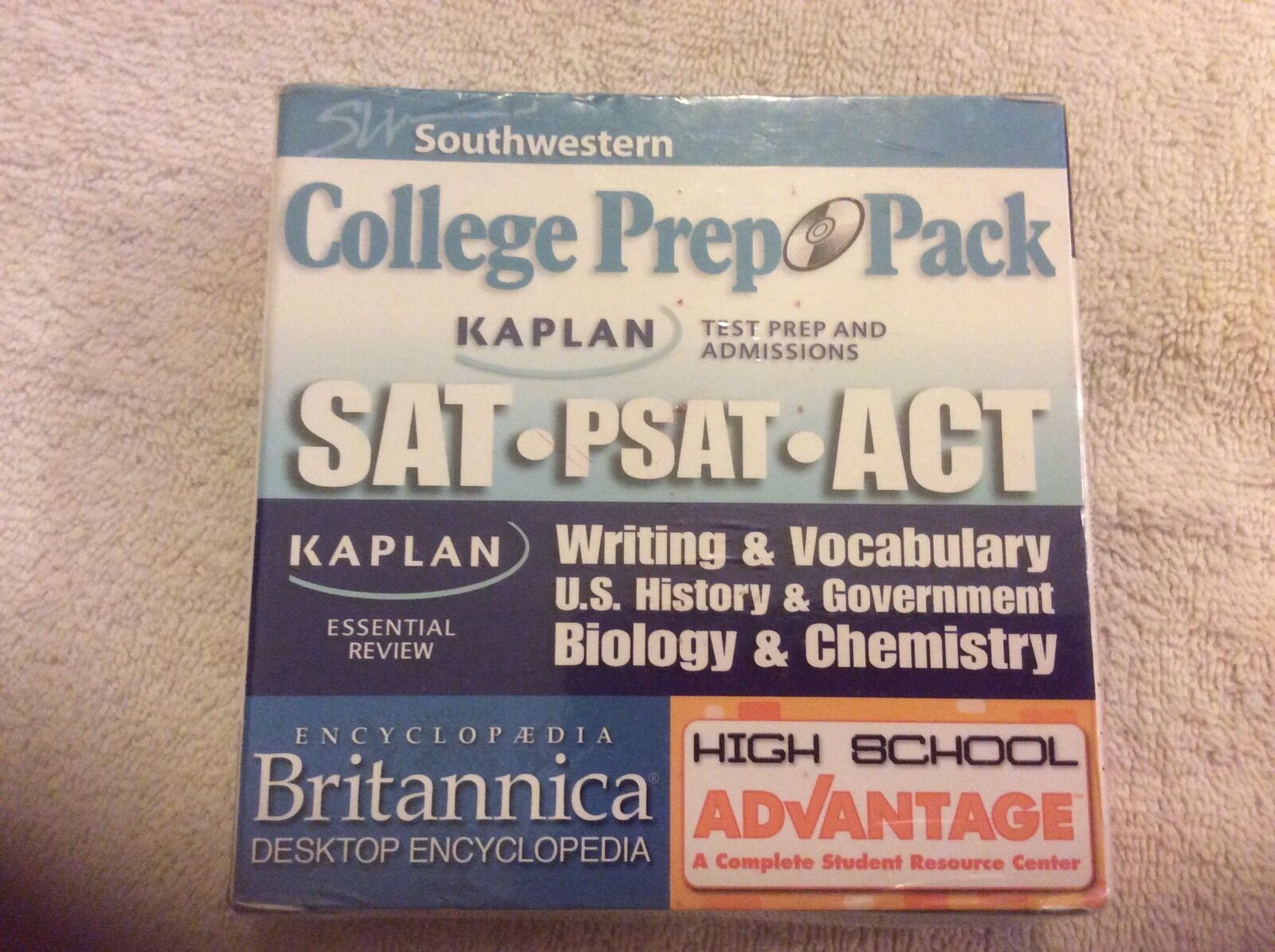 South Western College Prep Pack Kaplan Test Prep Sat Psat Act (New & Sealed) 