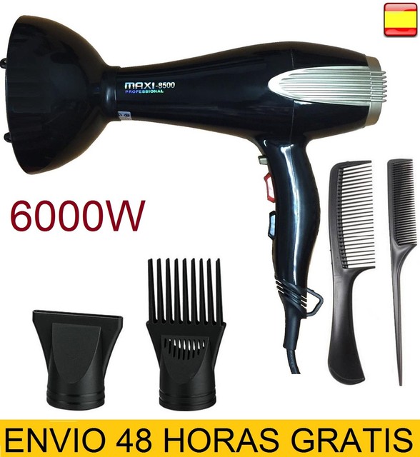MAXI gold HD-8500 6000W Secador de Pelo Profesional - Negro | Compra online  en eBay