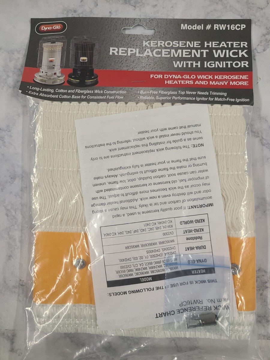 Dyna-Glo Kerosene Heater Replacement Wick With Ignitor #RW16CP 872076025535  | eBay