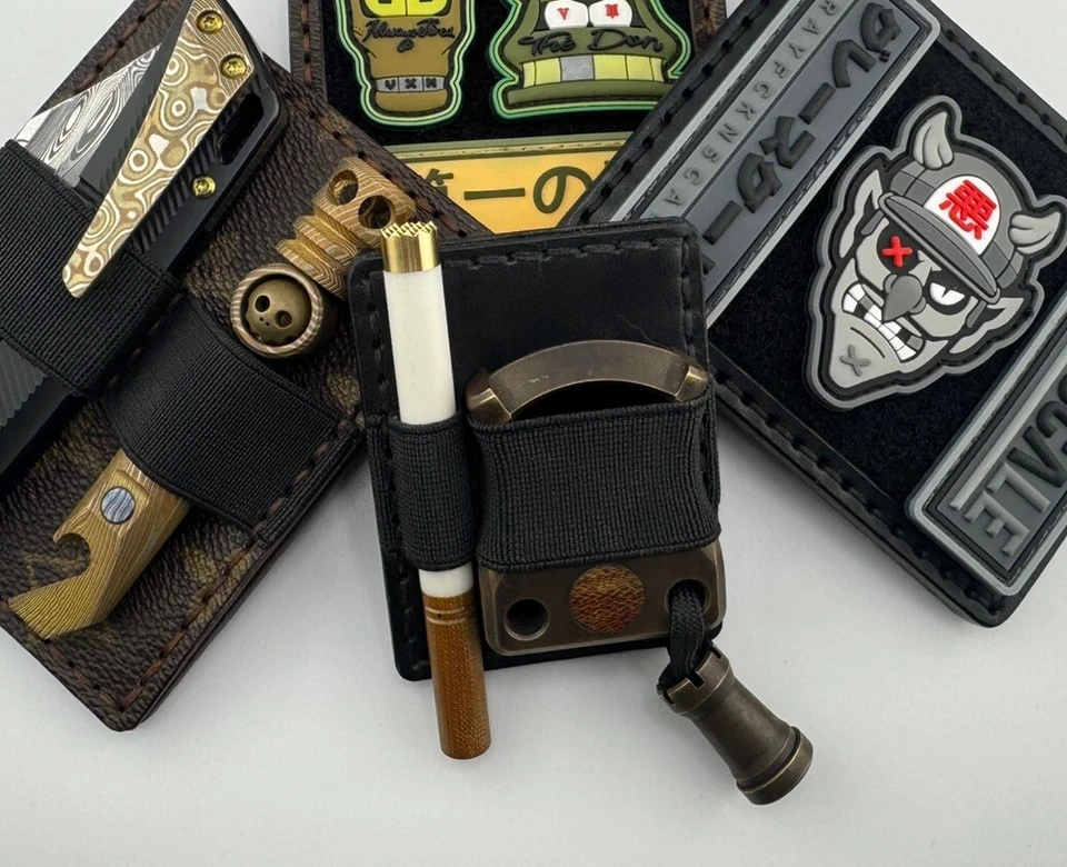 Black Cross LTD JRW Gear Ritual Soviet Lino Latón Curador EDC Cigarrillo Artesanal Foto 2 de 4