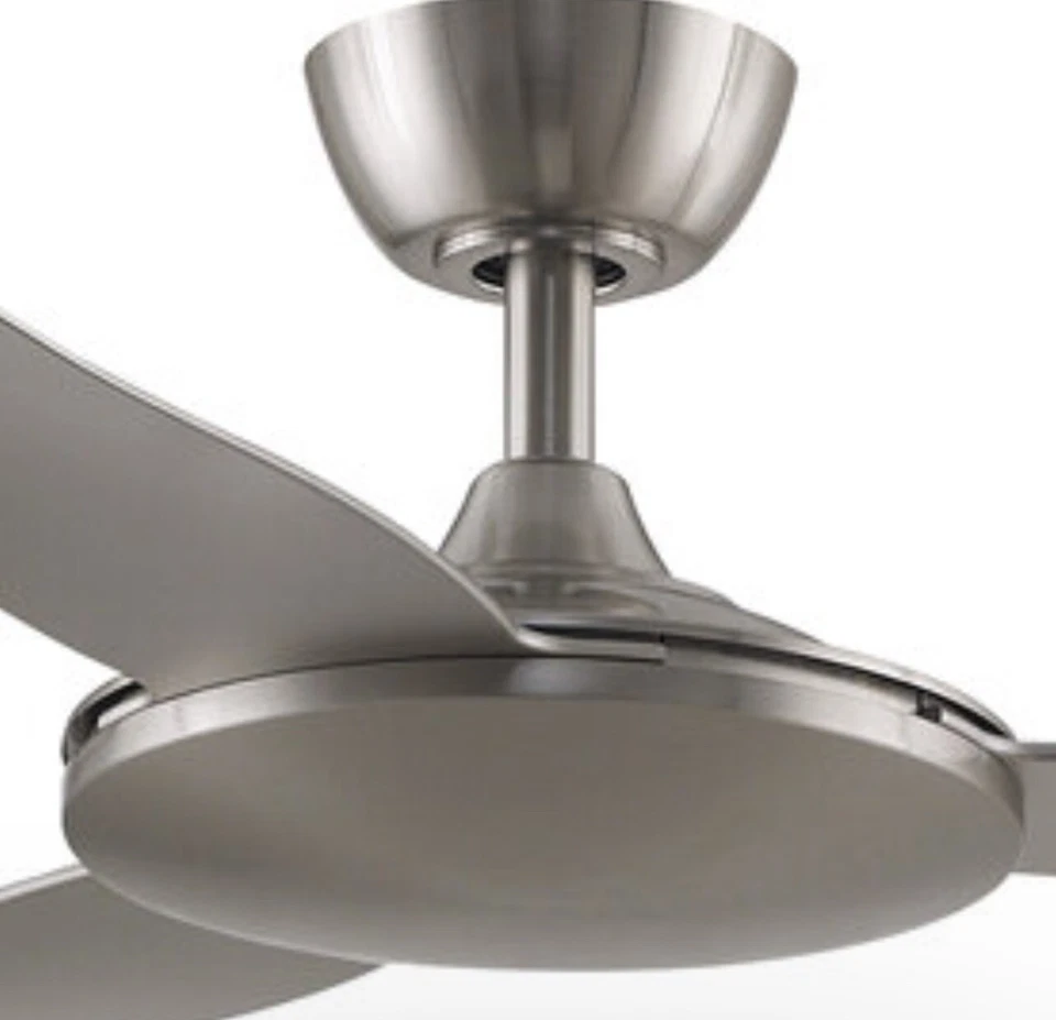 Fanimation GlideAire-52” Brushed Nickel Indoor / Outdoor Ceiling Fan Light - Image 2 of 4
