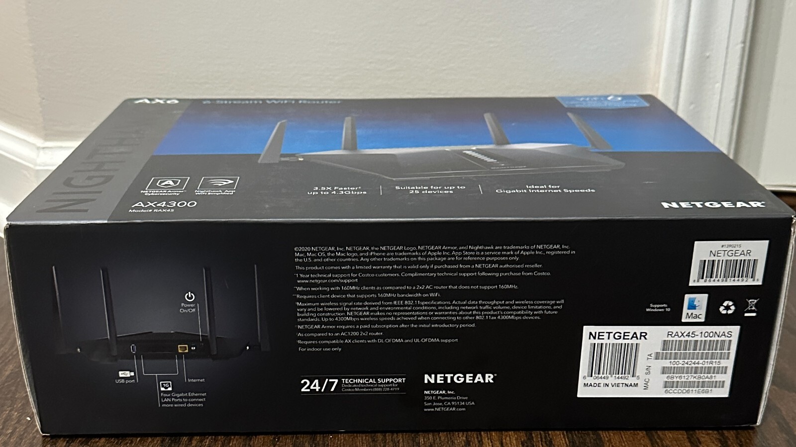 NETGEAR Nighthawk AX6 RAX45 DualBand WiFi 6 Router 606449144925 eBay