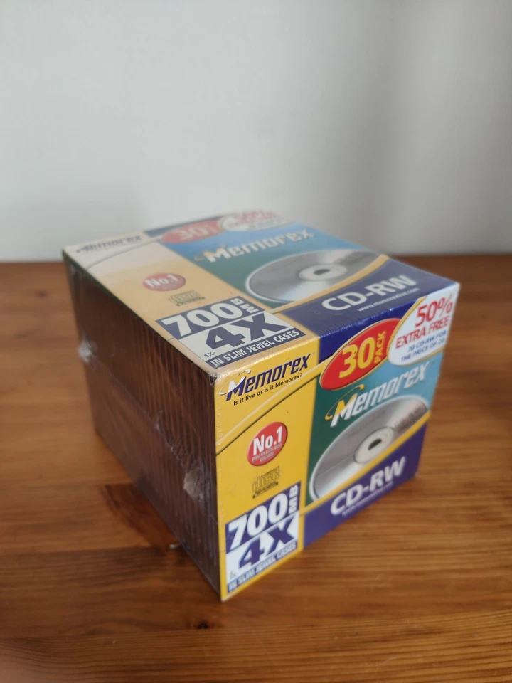 Memorex 30 Pack CD-RW 700MB 1X-4X Slim Jewel Cases *Brand New - Image 4 of 4
