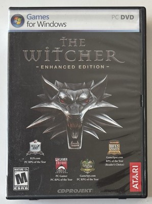 * THE WITCHER ENHANCED EDITION * ATARI * PC GAMES FOR WINDOWS * OPEN W/MANUALS *