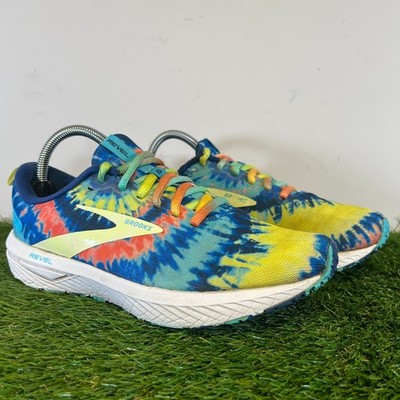 Brooks Turnschuhe Größe 6,5 Damen Multi Batik Revel 6 Rock n Roll Laufschuhe