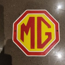 Cast Iron MG Sign