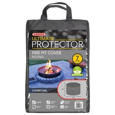 Bosmere Ultimate Protector runde Feuerstellenabdeckung Größen Small Large anthrazit