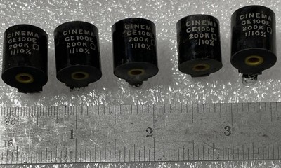 Vintage  Cinema Engineering Precision Resistor Type CE100E 200k 1/10 % Lot Of 5