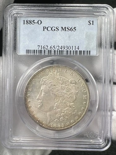 1885-O $1 Morgan Dollar 90% Silver PCGS MS65 US Coin