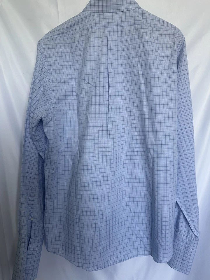 2x Vintage Brooks Brothers Cotton Shirts – 16.5 – Classic & Regent – Blue Preppy - Image 3 of 4