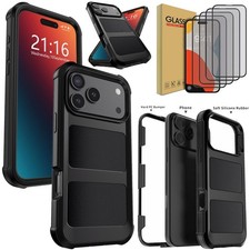 For iPhone 17 Pro Max Air Rugged Shockproof Phone Cover Case / Screen Protector