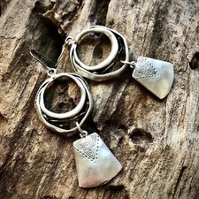 Bohemian Drop Earrings Women Silver Plated Jewelry Geometric Dangle Earrings