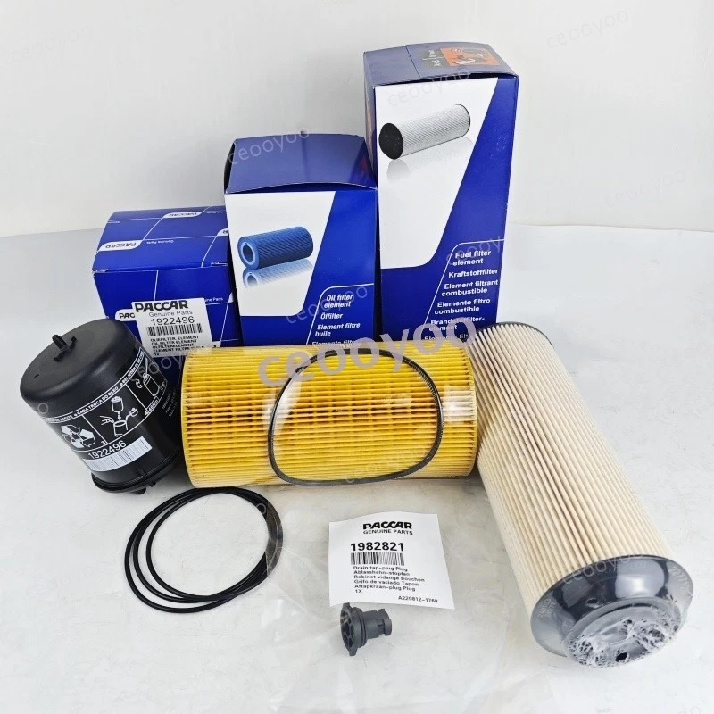Oil & Fuel Filter Kit for MX-13 Engine 2277129, 1922496, 2234788 1714364 In Box Foto 2 de 4