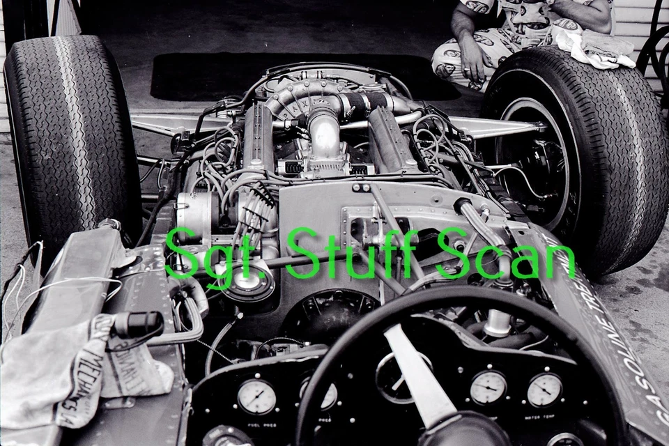 1965 Indy Car racing photo negative Novi mechanicals Indy 500 - Image 1 of 1