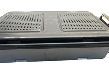 V. Mueller Genesis Perforated Sterilization Case+Lid w/ BASKET (21.5" x 12 x 6)