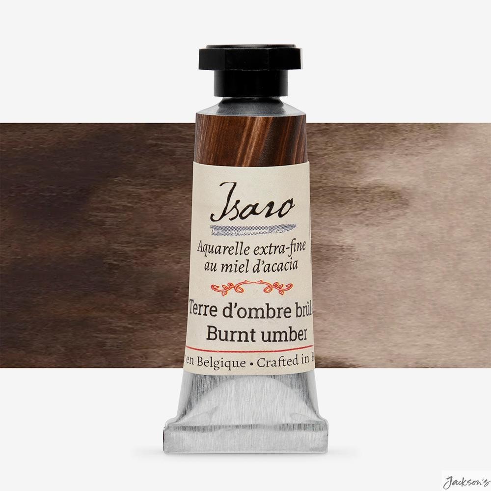 Isaro Watercolour Paint Tube PBR7 Burnt Umber 7ml For Artist Painting