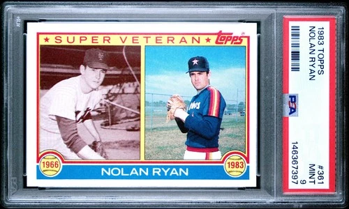 146367397 Nolan Ryan 1983 Topps #361 Super Vet PSA 9