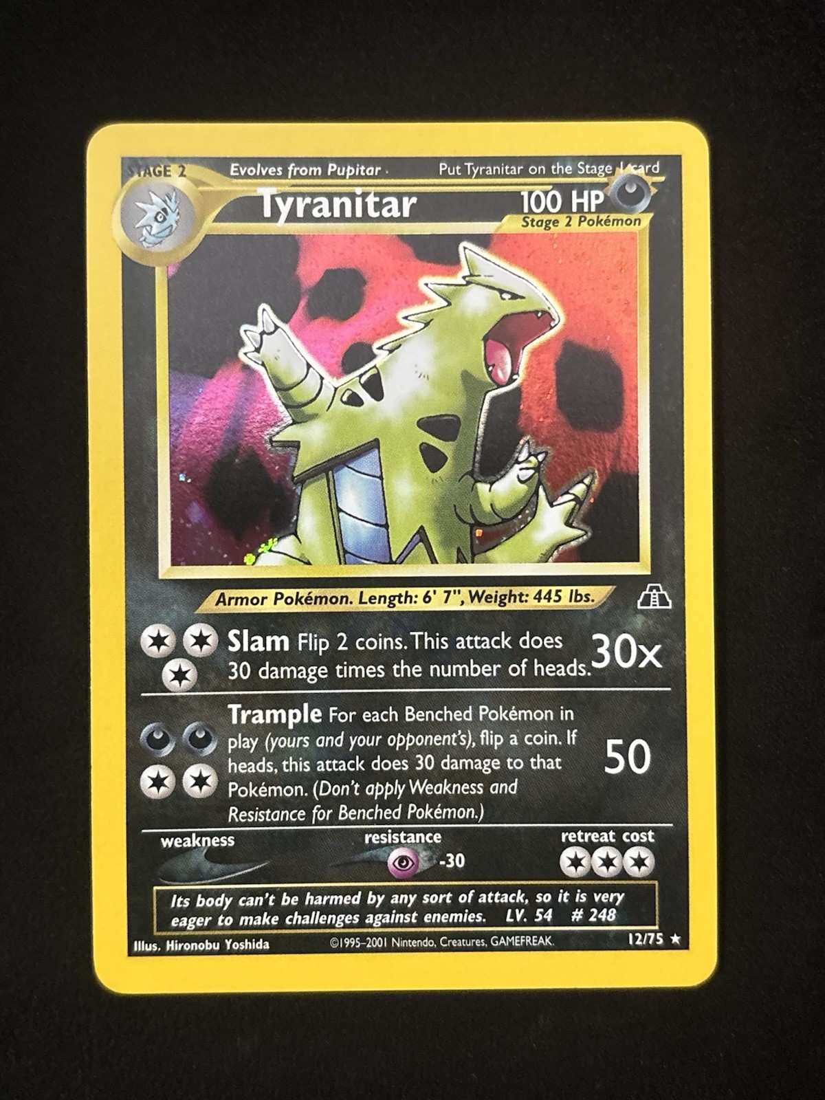 Tyranitar 12/75 Neo Discovery Holo Pokémon TCG - NM