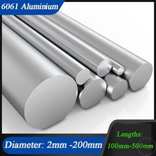 6061 Aluminium rund Ø 2mm bis 145mm Rundstange Alu Vollstab Rundmaterial Stab