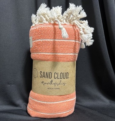 Sand Cloud Towel Turkish Organic Cotton Beach Towel Orange - 37 X67  (W)